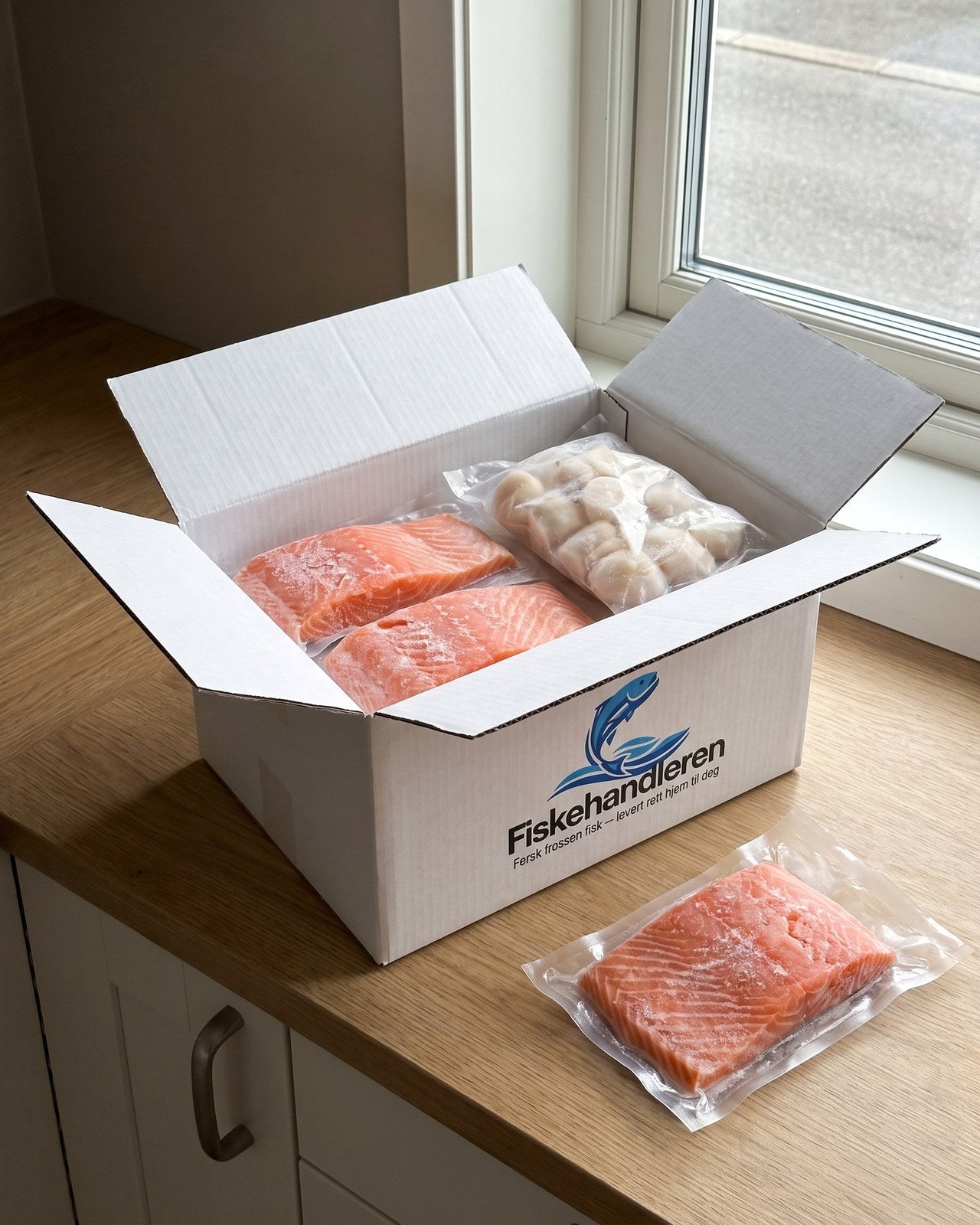 Fiskepakke som gave - sjømat levert hjem